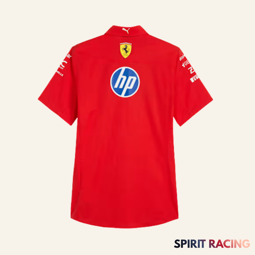 Camisa Scuderia Ferrari Fórmula 1 Team Oficial 2026 Red/White
