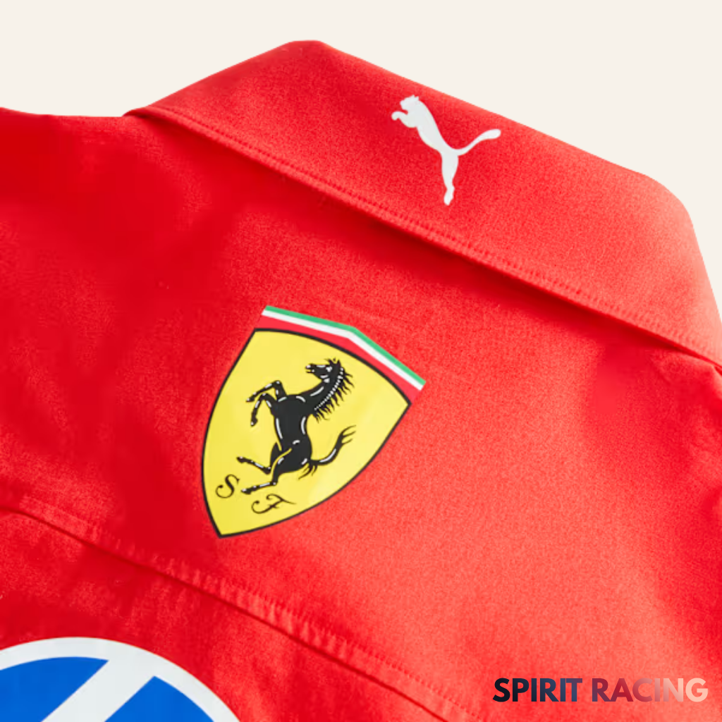 Camisa Scuderia Ferrari Fórmula 1 Team Oficial 2026 Red/White