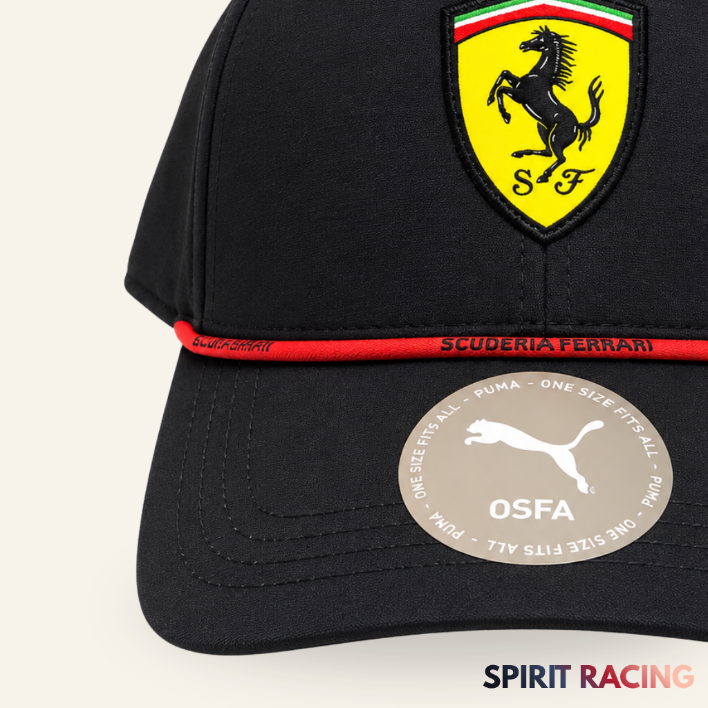 Gorra Scuderia Ferrari Clásica 2026 Black/Red