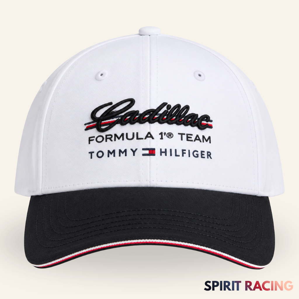 Gorra Cadillac Emblema Fórmula 1 Team x Tommy Hilfiger 2026 White/Black