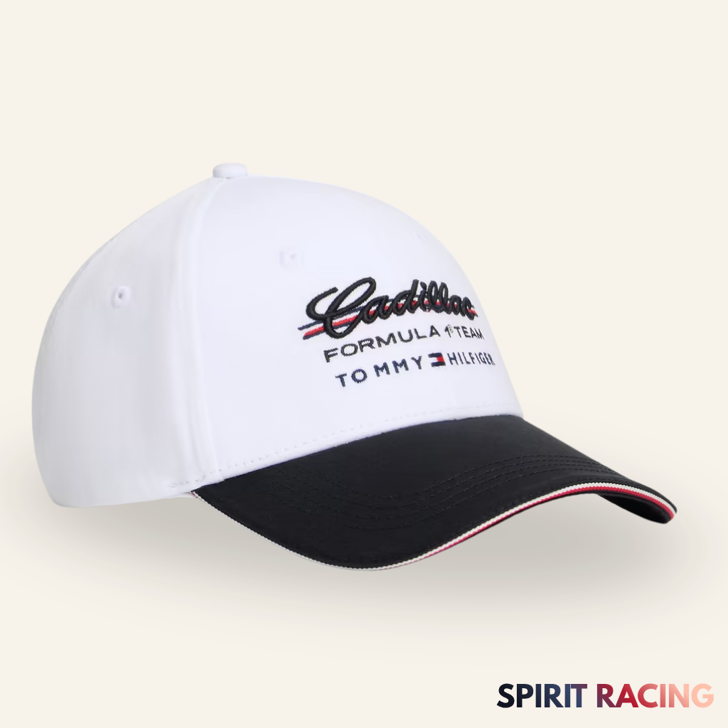Gorra Cadillac Emblema Fórmula 1 Team x Tommy Hilfiger 2026 White/Black