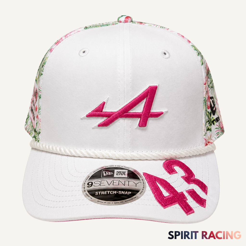 Gorra Alpine-Fórmula 1 Team–Edición GP Miami Franco Colapinto #43 2026 White/Pink
