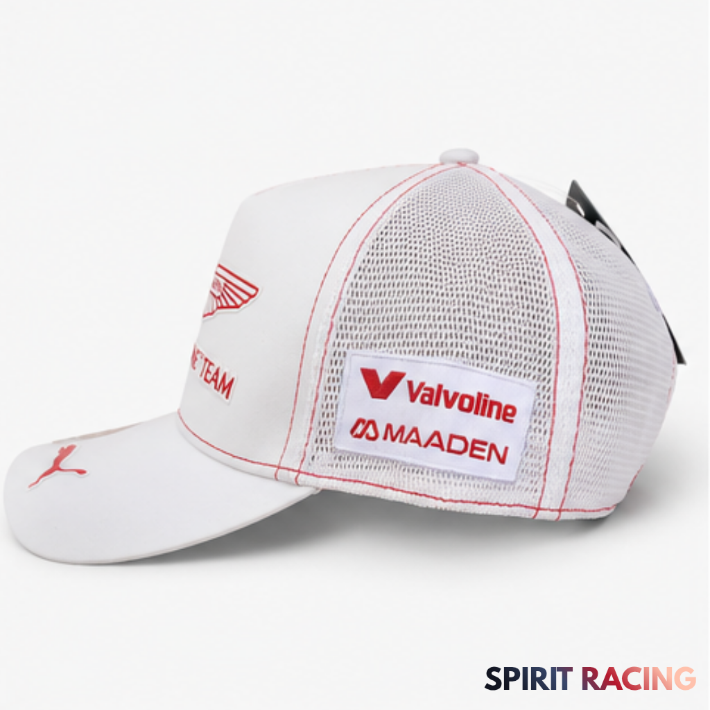 Gorra Aston Martin Fórmula 1 Team–Edición Lance Stroll #18 2026 White/Red