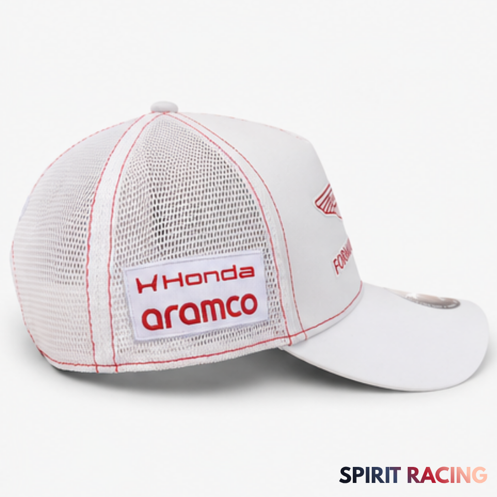 Gorra Aston Martin Fórmula 1 Team–Edición Lance Stroll #18 2026 White/Red